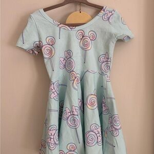 Wild Rich Kids sky blue Mickey lollipop twirl dress